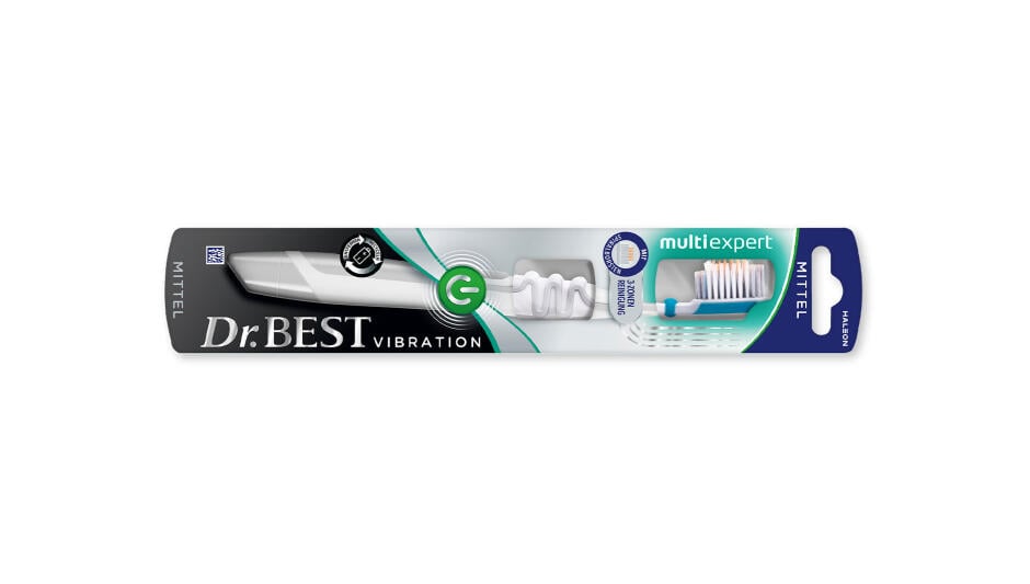 Dr.BEST Vibration multi expert – die Zahnbürste, die mitputzt